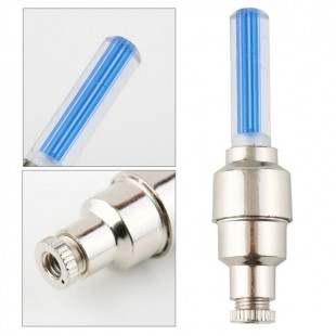 FIREFLYS Bouchons de valve lumineux bleu LED avec piles