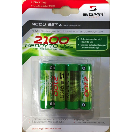 SIGMA Pile Batterie rechargeable LR6 2100mAh