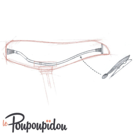 Le Poupoupidou pince à juppe pour vélo Le Poupoupidou pince à juppe pour vélo