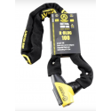 AUVRAY ANTIVOL VELO CHAINE A CLE D7 X 1.000M R BLOC NOIR / JAUNE SERRURE INTEGREE