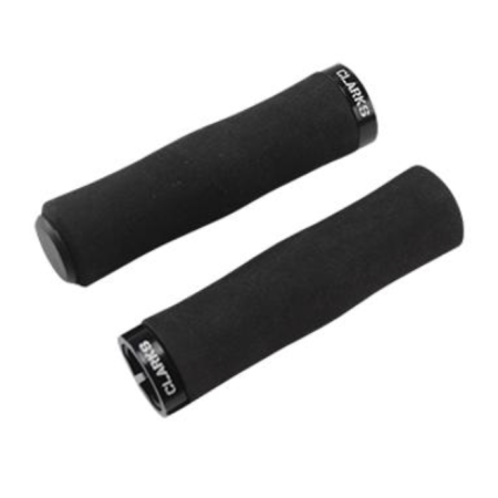 CLARKS Poignée vélo mousse lock on noir 130mm